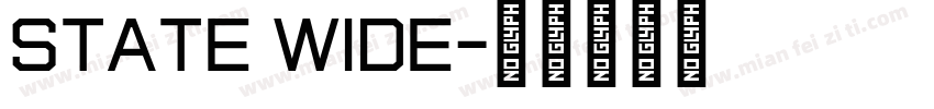 State Wide字体转换